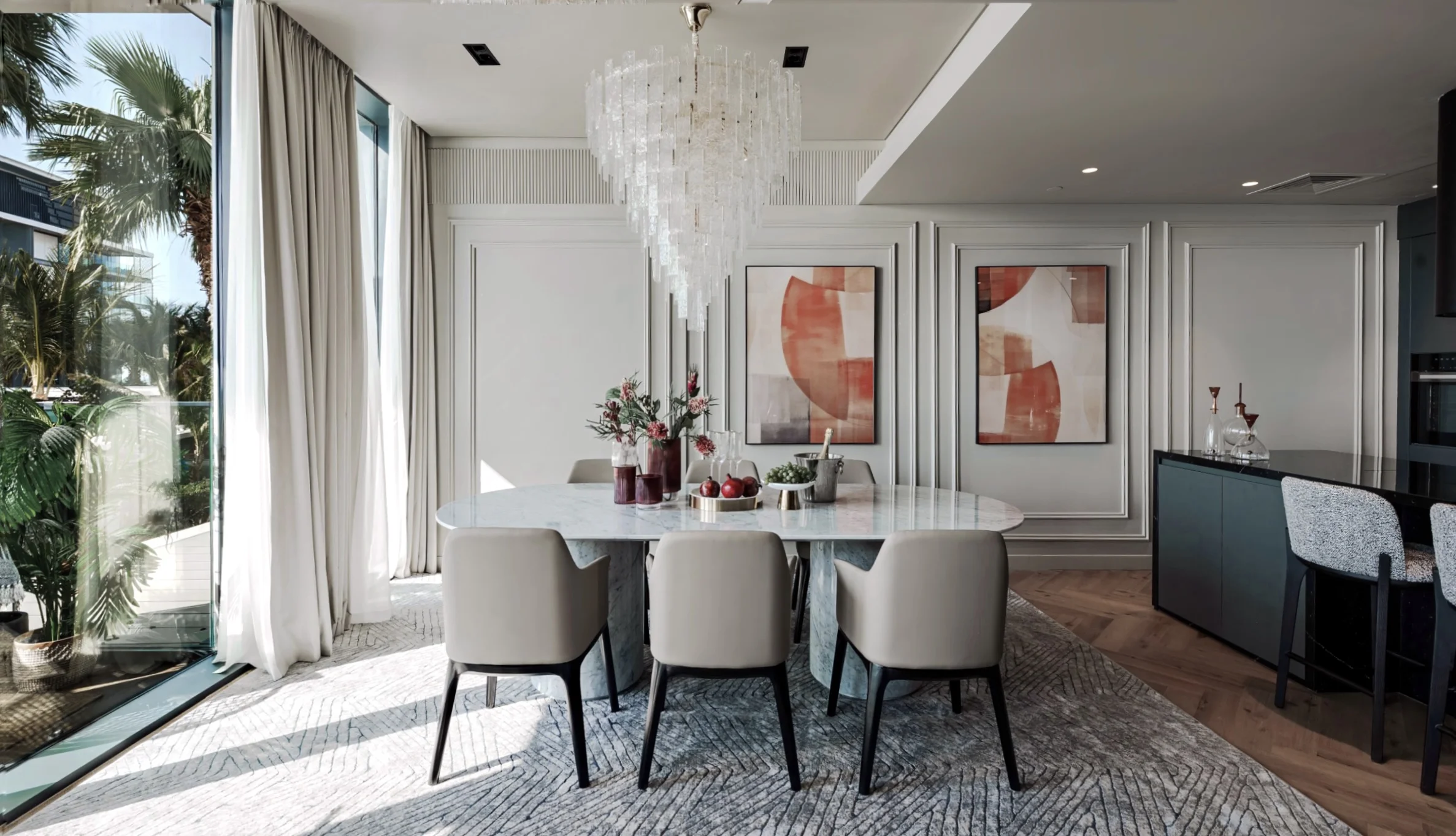 Elegant 2 Bedroom Apartment with Sea View on Bluewaters Island